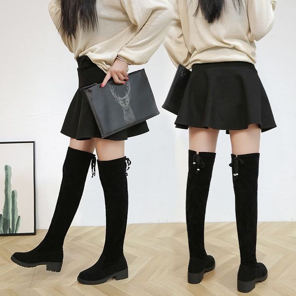 whoholl fashion women boots spring winter over the knee heels quality suede long comfort square botines mujer thigh high boots, Black
whoholl fashion women boots spring winter over the knee heels quality suede long comfort square botines mujer thigh high boots, Black