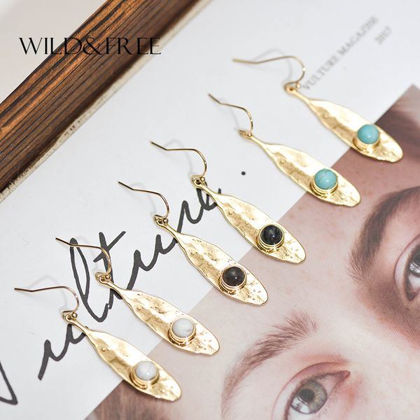 wild&new arrival zinc alloy leaf shape long dangle earrings with stone bohemian jewelry simple drop earrings for women, Silver
wild&new arrival zinc alloy leaf shape long dangle earrings with stone bohemian jewelry simple drop earrings for women, Silver