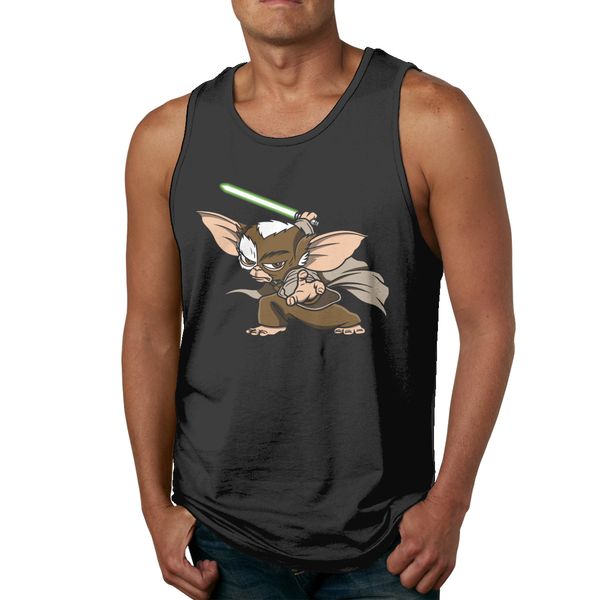 гремлины master mogwai tank top soft round neck ретро стильный 100% хлопок майка
