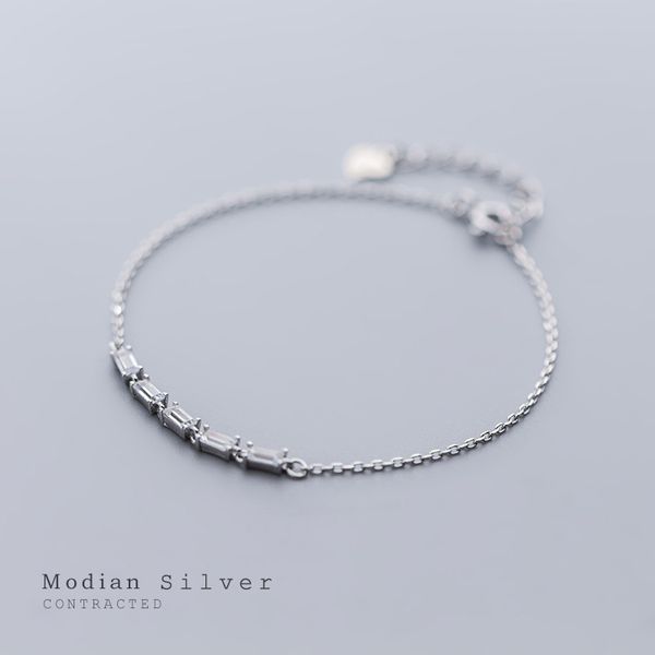 modian dazzling cube zircon simple geometric bracelet for women genuine 925 sterling silver link chain bracelet fine jewelry, Golden;silver
modian dazzling cube zircon simple geometric bracelet for women genuine 925 sterling silver link chain bracelet fine jewelry, Golden;silver