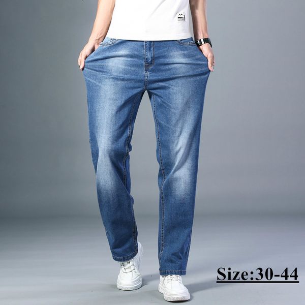 men's jeans plus size 38 40 42 44 classic 7-color straight loose youth fashion stretch casual denim brand trousers, Blue
men's jeans plus size 38 40 42 44 classic 7-color straight loose youth fashion stretch casual denim brand trousers, Blue