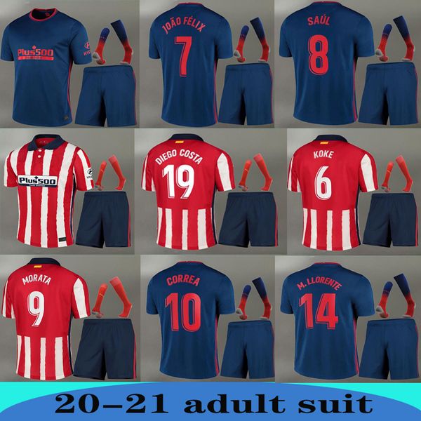 20 21 joao felix home red white soccer jerseys 2020 2021 koke saul godin atletico de madrid shirt aduits kit set uniform football, Black
20 21 joao felix home red white soccer jerseys 2020 2021 koke saul godin atletico de madrid shirt aduits kit set uniform football, Black