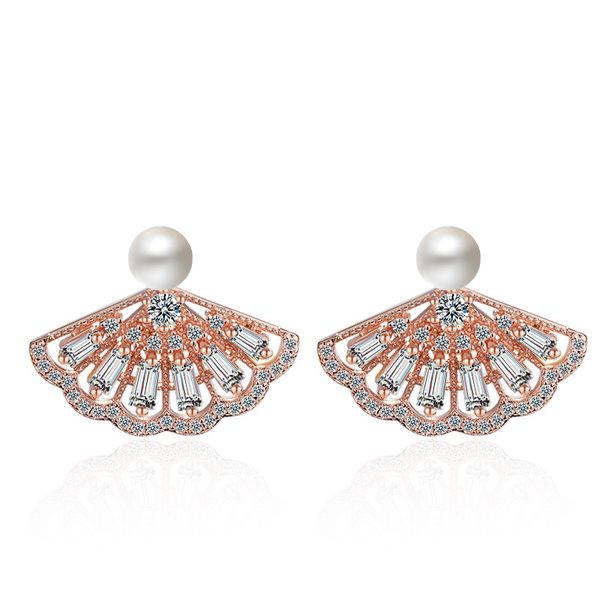 stud fashion fan-shaped shiny cz zircon pearl silver plated lady earrings promotion jewelry women gift, Golden;silver
stud fashion fan-shaped shiny cz zircon pearl silver plated lady earrings promotion jewelry women gift, Golden;silver