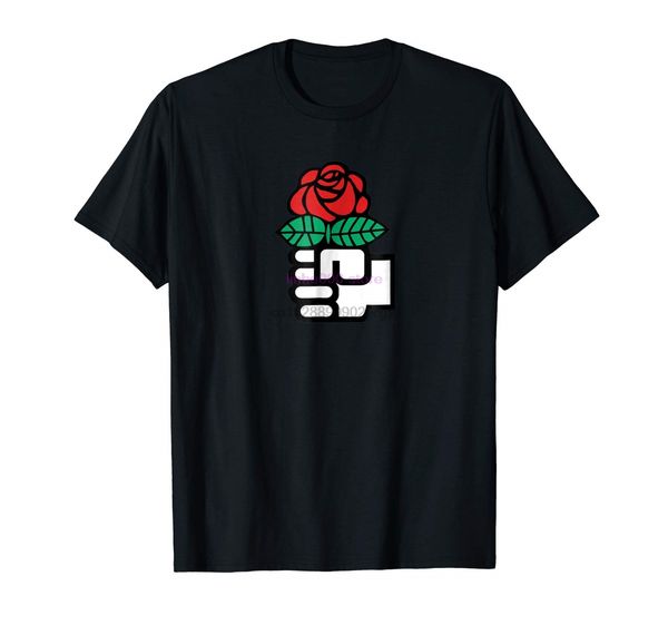 brand men shirt democratic socialism socialist rose fist tee shirt