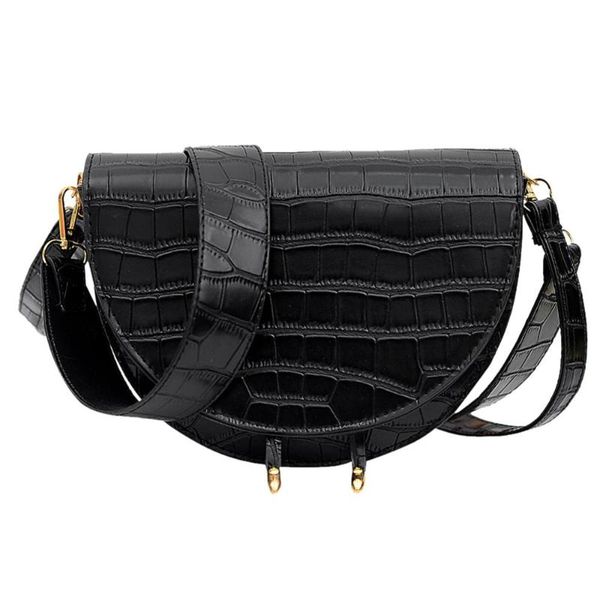 women alligator pattern over the crossbody bag crocodile semicircle saddle bags soft leather shoulder bags for ladies handbags
women alligator pattern over the crossbody bag crocodile semicircle saddle bags soft leather shoulder bags for ladies handbags