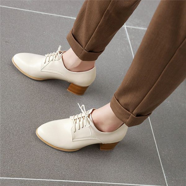 ymechic spring 2020 new lace up women shoes high heel black apricot brown chunky block heels pumps office daily oxford shoes
ymechic spring 2020 new lace up women shoes high heel black apricot brown chunky block heels pumps office daily oxford shoes