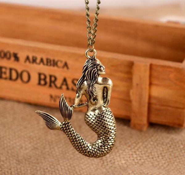 retro mermaid necklace spring and autumn long sweater chain women necklace gd702, Silver
retro mermaid necklace spring and autumn long sweater chain women necklace gd702, Silver
