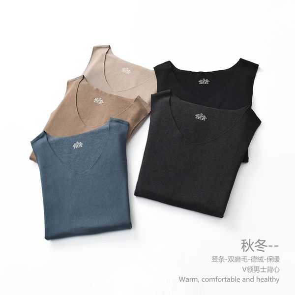 2020 autumn and winter dralon warm vest male japanese-style double sanding seemless men's vest fever large size base shirt, White;black
2020 autumn and winter dralon warm vest male japanese-style double sanding seemless men's vest fever large size base shirt, White;black