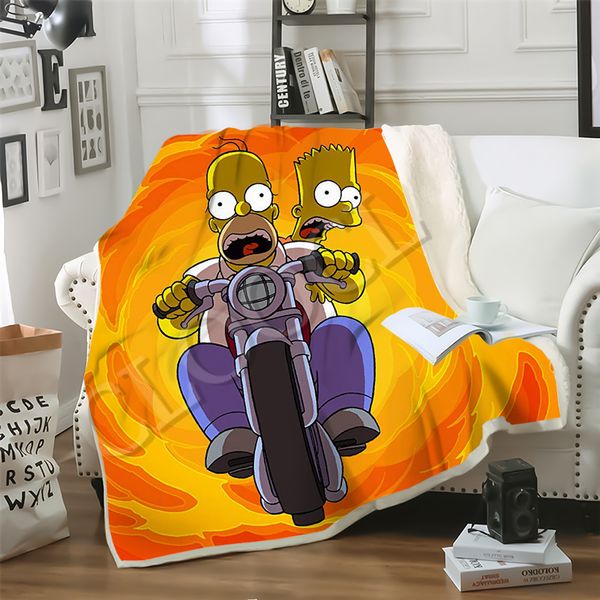 cloocl 2020 anime the simpsons blanket 3d print double layer fashion casual sofa youth bedding throw warm in winter blankets
cloocl 2020 anime the simpsons blanket 3d print double layer fashion casual sofa youth bedding throw warm in winter blankets