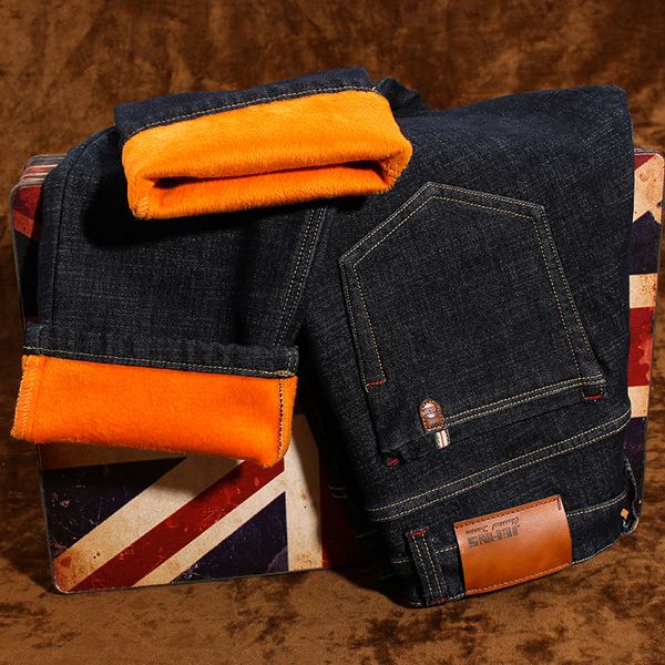 men's jeans autumn and winter plus velvet thick loose elasticity pants straight warm clothing fatty size casual trousers, Blue
men's jeans autumn and winter plus velvet thick loose elasticity pants straight warm clothing fatty size casual trousers, Blue
