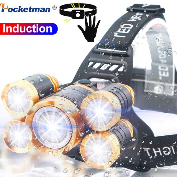 headlamps 7000lm led headlamp motion sensor fishing headlight 3/5 t6 head torch lamp camping light waterproof 2x 18650
headlamps 7000lm led headlamp motion sensor fishing headlight 3/5 t6 head torch lamp camping light waterproof 2x 18650