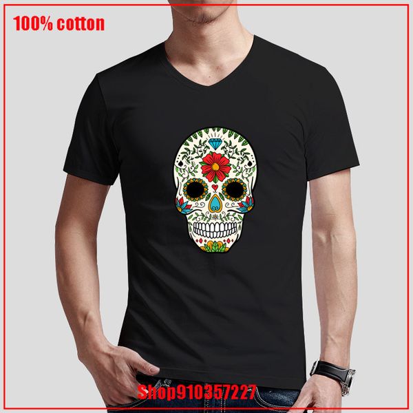 sugar skull day of the dead men clothing v neck plus size t shirt for men 4xl 5xl father's day gift streetwear male printed tees
sugar skull day of the dead men clothing v neck plus size t shirt for men 4xl 5xl father's day gift streetwear male printed tees