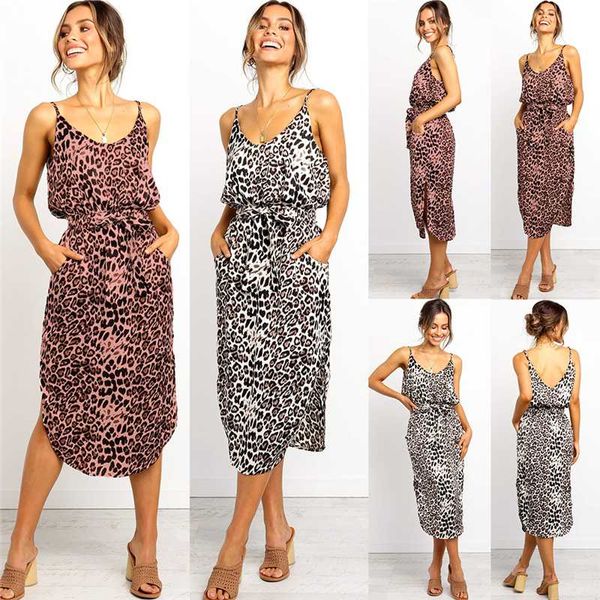 casual dresses women autumn dress leopard print spaghetti strap midi sundress boho tight waist pocket backless beach, Black;gray
casual dresses women autumn dress leopard print spaghetti strap midi sundress boho tight waist pocket backless beach, Black;gray