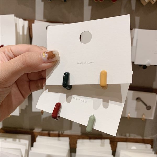 simple classic cute candy color contrast small square geometric u-shaped small earrings women simple mini women's jewelry gift, Silver
simple classic cute candy color contrast small square geometric u-shaped small earrings women simple mini women's jewelry gift, Silver