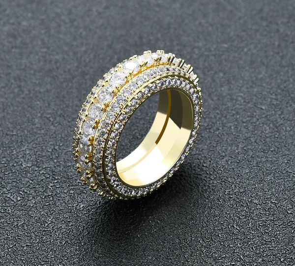 european and american cross border style five row zircon rotary ring full of zircon hip hop personality rotating11, Silver
european and american cross border style five row zircon rotary ring full of zircon hip hop personality rotating11, Silver