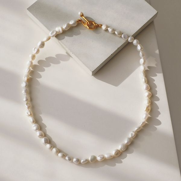 timeless wonder irregular baroque pearl choker necklace women jewelry punk gothic designer kpop ins simple trendy japan 6324, Golden;silver
timeless wonder irregular baroque pearl choker necklace women jewelry punk gothic designer kpop ins simple trendy japan 6324, Golden;silver