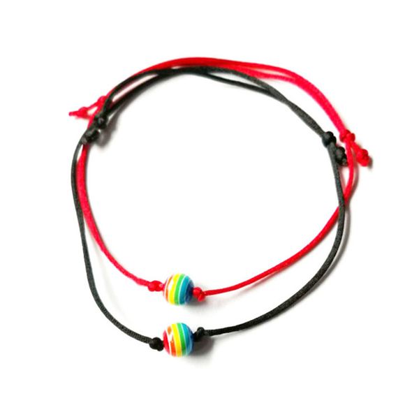 2 pcs/set new rainbow sead brads bracelet set men women handmade braided black red rope bracelet homme jewelry, Golden;silver
2 pcs/set new rainbow sead brads bracelet set men women handmade braided black red rope bracelet homme jewelry, Golden;silver