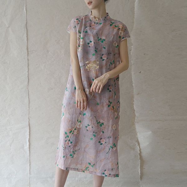 casual dresses johnature retro print stand plate buckle short sleeve fashion 2021 summer loose comfortable women pullover dress, Black;gray
casual dresses johnature retro print stand plate buckle short sleeve fashion 2021 summer loose comfortable women pullover dress, Black;gray