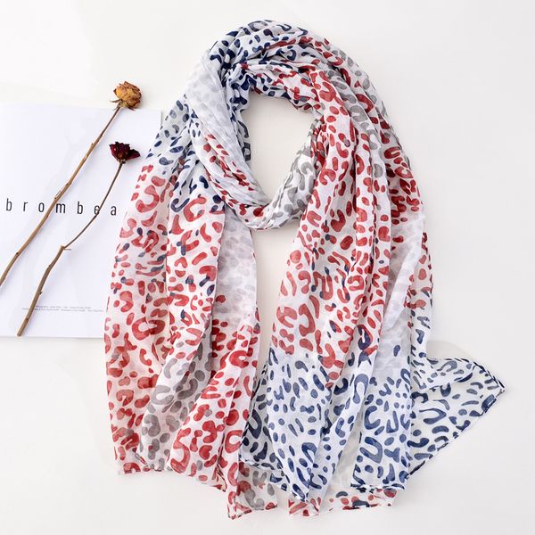 scarves phle foreign trade export leopard print printing cotton scarf silk color matching long decorative gauze luxury, Blue;gray
scarves phle foreign trade export leopard print printing cotton scarf silk color matching long decorative gauze luxury, Blue;gray