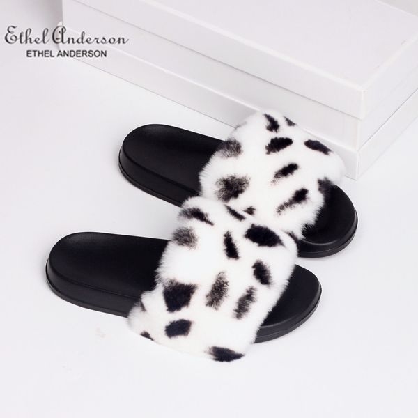 ethel anderson women real rex fur slippers comfortable indoor/outdoor slides wholesale plus size, Black
ethel anderson women real rex fur slippers comfortable indoor/outdoor slides wholesale plus size, Black