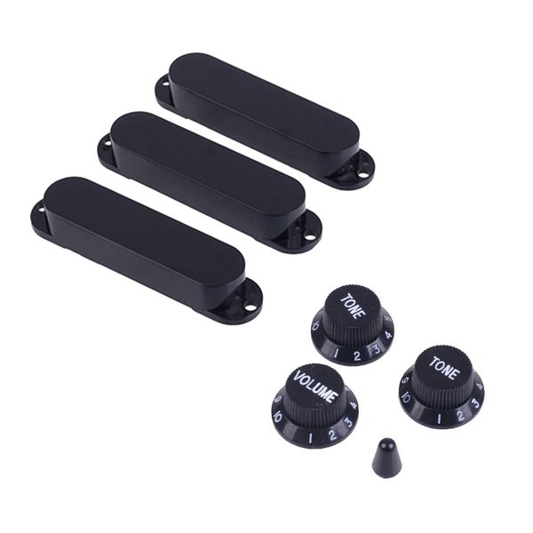 1 set plastic closed single coil pickup cover with crontrol knob switch tip for electric guitar parts
1 set plastic closed single coil pickup cover with crontrol knob switch tip for electric guitar parts