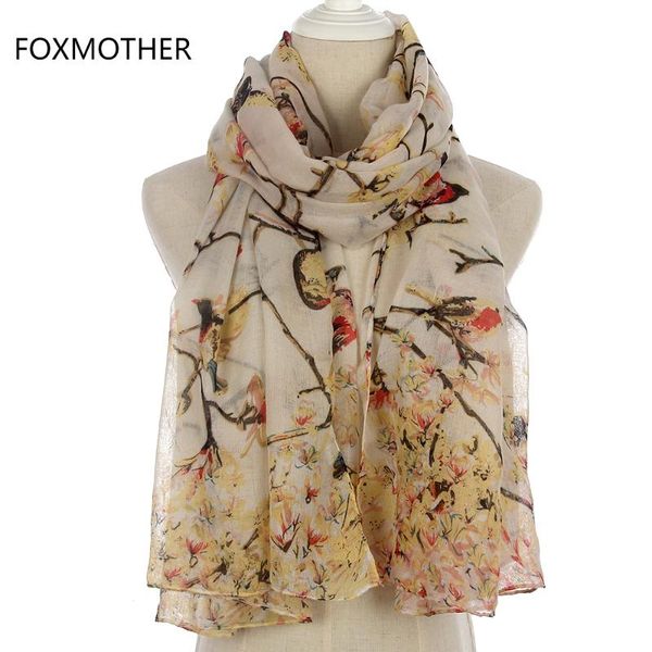 foxmother new fashion women winter grey sky blue bird on tree branches long scarf ladies, Blue;gray
foxmother new fashion women winter grey sky blue bird on tree branches long scarf ladies, Blue;gray