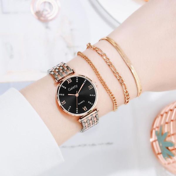 wristwatches luxury women stainless steel band watch fashion ladies quartz wristwatch casual female alloy watches women's bracelet, Slivery;brown
wristwatches luxury women stainless steel band watch fashion ladies quartz wristwatch casual female alloy watches women's bracelet, Slivery;brown
