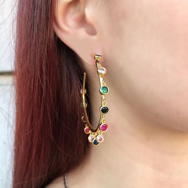 45mm gold gold big hoop earring with rainbow colorful cz circle round for women gorgeous women lady charm fashion earrings 2020, Golden;silver
45mm gold gold big hoop earring with rainbow colorful cz circle round for women gorgeous women lady charm fashion earrings 2020, Golden;silver