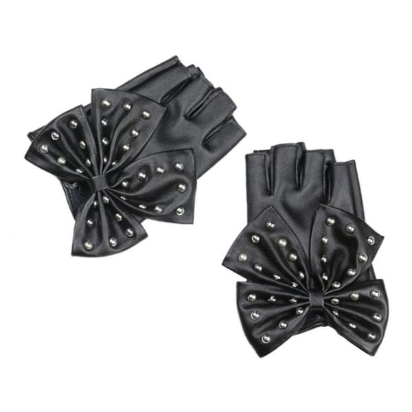 five fingers gloves fashion half finger female pu leather rivet mitten black dancing, Blue;gray
five fingers gloves fashion half finger female pu leather rivet mitten black dancing, Blue;gray