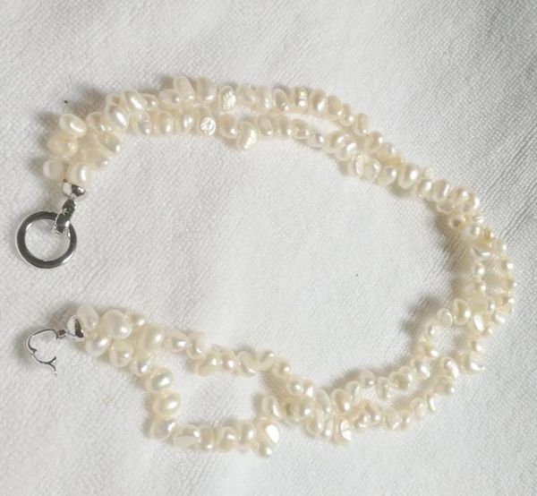 2 strands 10mm white flat baroque pearl necklace round clasp natural freshwater pearl women jewelry 35cm 43cm 14'' 17, Golden;silver
2 strands 10mm white flat baroque pearl necklace round clasp natural freshwater pearl women jewelry 35cm 43cm 14'' 17, Golden;silver