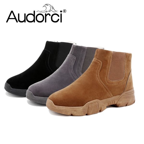 audorci 2020 winter men lightweight ankle boots fashion man casual boots male outdoor keep warm shoes size 39-44 with fur, Black
audorci 2020 winter men lightweight ankle boots fashion man casual boots male outdoor keep warm shoes size 39-44 with fur, Black