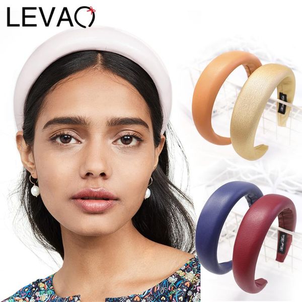 hair accessories levao pu leather sponge padded headband fashionable thicken hairband bezel women girls headwear hoop
hair accessories levao pu leather sponge padded headband fashionable thicken hairband bezel women girls headwear hoop