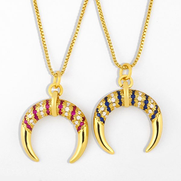 pendant necklaces flola gold crescent moon necklace for women with crystal horn pendants cz cubic zirconia fashion jewelry gifts nker56, Silver
pendant necklaces flola gold crescent moon necklace for women with crystal horn pendants cz cubic zirconia fashion jewelry gifts nker56, Silver