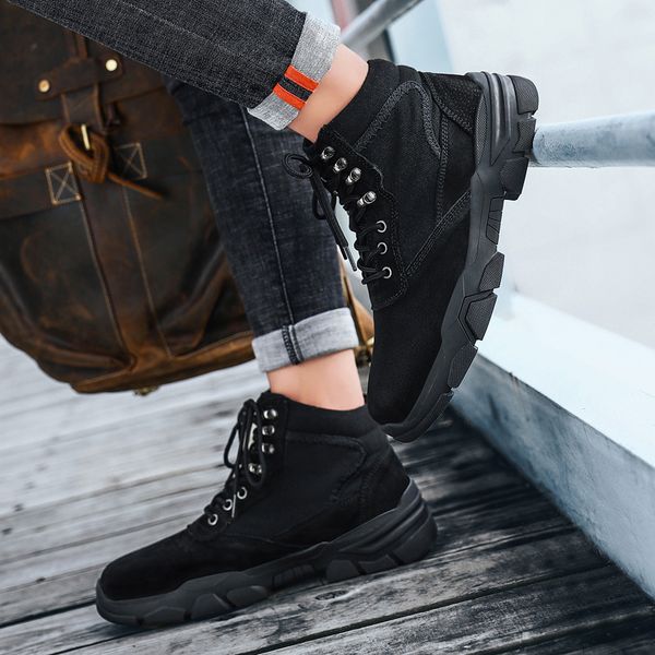 winter men boots plus size 48 work boots warm fashion plush shoes fall male casual botas hombre high sneakers krasovki 2020, Black
winter men boots plus size 48 work boots warm fashion plush shoes fall male casual botas hombre high sneakers krasovki 2020, Black