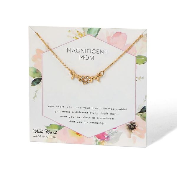 желания карты первоначального письма мама ожерелье мода цвет золото загадать желание ожерелья женщин ювелирные подарки для матери cn292, Silver 
желания карты первоначального письма мама ожерелье мода цвет золото загадать желание ожерелья женщин ювелирные подарки для матери cn292, Silver