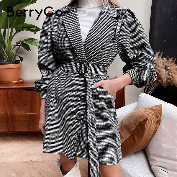 berrygo causal black belt autumn winter female dress office lady plaid puff sleeve women dress elegant tailored collar
berrygo causal black belt autumn winter female dress office lady plaid puff sleeve women dress elegant tailored collar