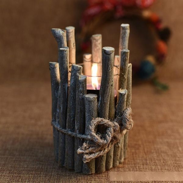 1pc wooden candle holders vintage creative pen holders tea light candle holder for bar home decoration party supplies
1pc wooden candle holders vintage creative pen holders tea light candle holder for bar home decoration party supplies