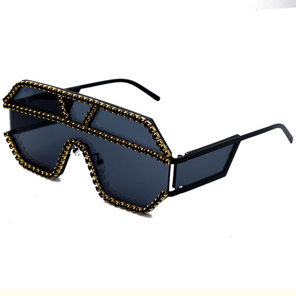 oty1641 fashion diamond glasses metal big frame quality sunglasses 6ru7, White;black
oty1641 fashion diamond glasses metal big frame quality sunglasses 6ru7, White;black