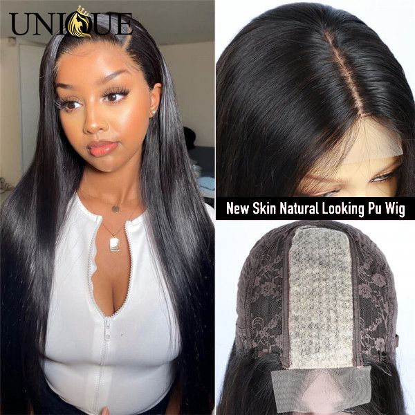 lace wigs fake scalp straight human hair pu 2*5 silk with invisible knots for black woman, Black;brown
lace wigs fake scalp straight human hair pu 2*5 silk with invisible knots for black woman, Black;brown