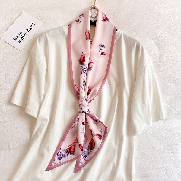scarves 2021 long silk scarf hair band women floral print neck headband bag tie foulard female collar neckerchief, Blue;gray
scarves 2021 long silk scarf hair band women floral print neck headband bag tie foulard female collar neckerchief, Blue;gray
