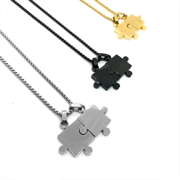 gold chains necklaces men double puzzle pendant necklace on the neck stainless steel charms male accessories necklace black 2020, Silver
gold chains necklaces men double puzzle pendant necklace on the neck stainless steel charms male accessories necklace black 2020, Silver
