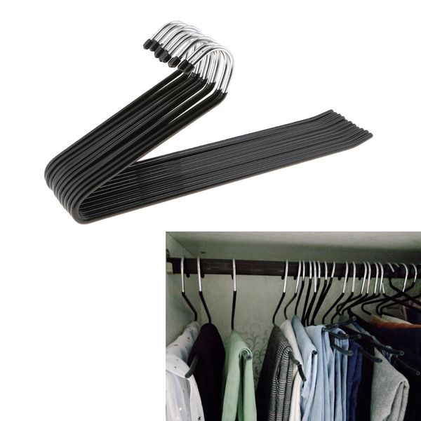 10pcs s-type non-slip metal pant trousers slack hangers rack closet storage organizer open ended
10pcs s-type non-slip metal pant trousers slack hangers rack closet storage organizer open ended