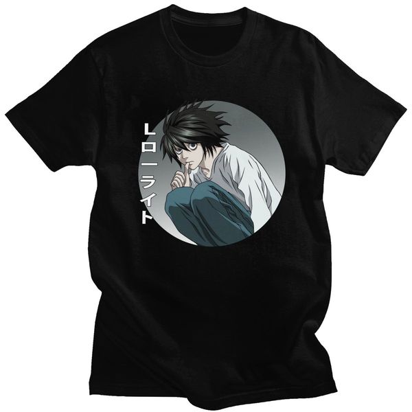 cool death note tshirt men short sleeved japanese name l lawliet shirt anime summer t-shirt pre-shrunk cotton slim fit tee merch
cool death note tshirt men short sleeved japanese name l lawliet shirt anime summer t-shirt pre-shrunk cotton slim fit tee merch