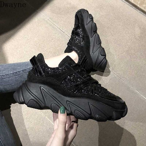 2020 autumn new korean version of the muffin thickening increased sports shoes women, Black
2020 autumn new korean version of the muffin thickening increased sports shoes women, Black
