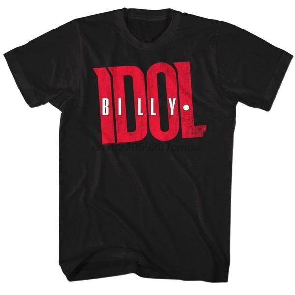billy idol logo black t-shirt