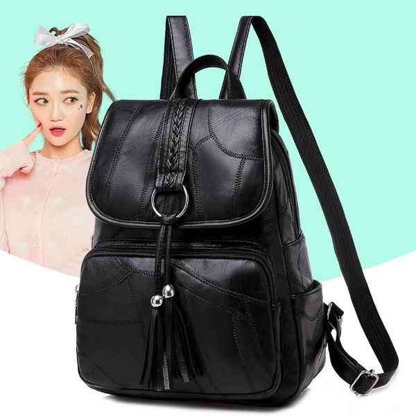 korean style 2019 new fashion women backpack leather solid color vintage schoolbag waterproof anti-theft travel bag
korean style 2019 new fashion women backpack leather solid color vintage schoolbag waterproof anti-theft travel bag