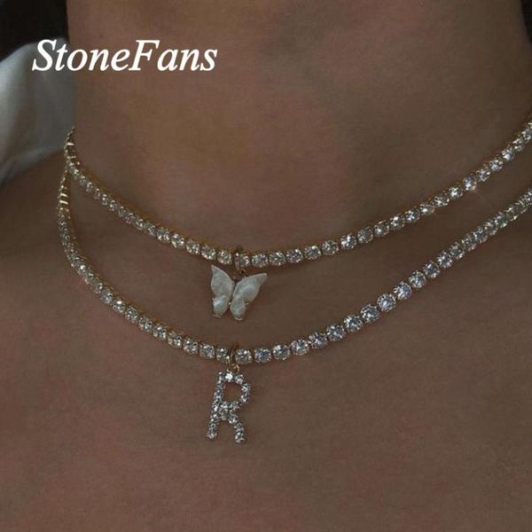 stonefans double layer choker rhinestone butterfly letter necklace for women statement tennis chain pendant necklace jewelry, Silver
stonefans double layer choker rhinestone butterfly letter necklace for women statement tennis chain pendant necklace jewelry, Silver