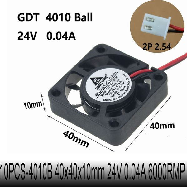 10pcs gdstime dc 24v 2 pin 40*40*10mm dual ball bearing pc computer case cpu cooler cooling fan 40mm x10mm 4010 4cm
10pcs gdstime dc 24v 2 pin 40*40*10mm dual ball bearing pc computer case cpu cooler cooling fan 40mm x10mm 4010 4cm