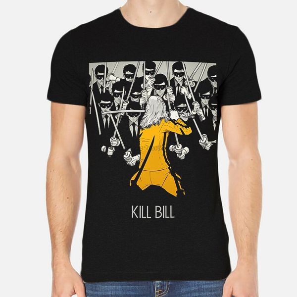 kill bill quentin tarantino uma thurman men t-shirt black clothing 6-a-013