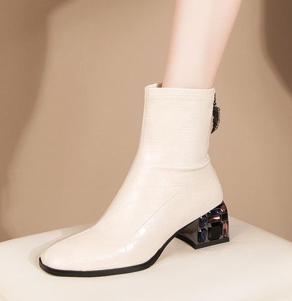 boots concise office crystal high heels fashion women ankle 2021 autumn winter est genuine leather shoes woman, Black
boots concise office crystal high heels fashion women ankle 2021 autumn winter est genuine leather shoes woman, Black